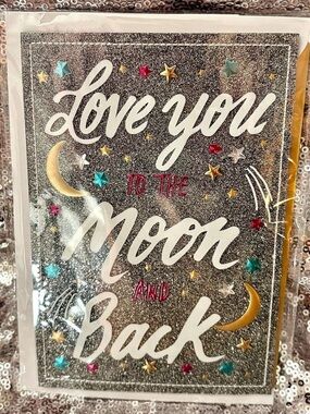 Hallmark Love You to the Moon and Back Card NWT